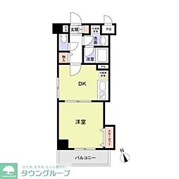 カナルマルテ 1DKの間取図画像