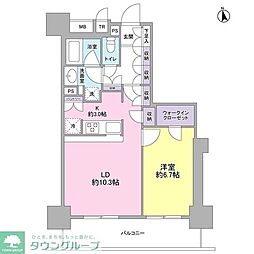 スタイリオ品川中延 1LDKの間取図画像