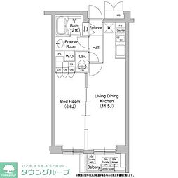 コンフォリア原宿 1LDKの間取図画像