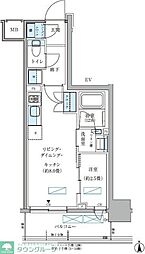 パークアクシス大森山王 1LDKの間取図画像