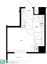 ルーブル南砂町 1Kの間取図画像