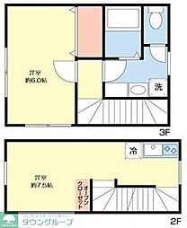パルデンス三軒茶屋 1LDKの間取図画像