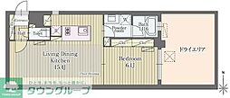 グランステージヒルズ旗の台 1LDKの間取図画像