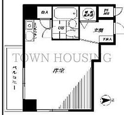 東京メトロ半蔵門線 半蔵門駅 徒歩1分の賃貸マンション 5階ワンルームの間取り