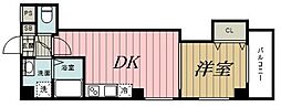 京成千原線 千葉中央駅 徒歩10分の賃貸マンション 6階1DKの間取り