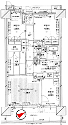 ザ・千里ガーデンブライトウイング 4LDKの間取り