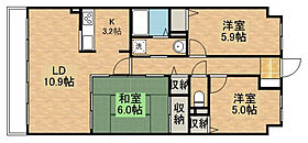 ドルチェ若草 403 ｜ 栃木県宇都宮市若草3丁目（賃貸マンション3LDK・4階・68.22㎡） その2