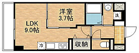 ラ・フェリーチェ 403 ｜ 栃木県宇都宮市千波町15-5（賃貸マンション1LDK・4階・34.00㎡） その2