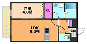 ロイヤルコート  ｜ 大阪府高槻市古曽部町1丁目（賃貸アパート1LDK・1階・33.12㎡） その2