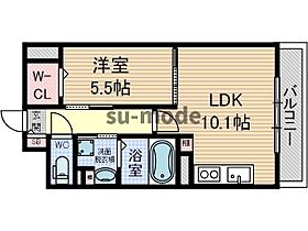 フューチャー  ｜ 大阪府茨木市上泉町（賃貸マンション1LDK・2階・40.23㎡） その2