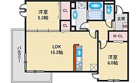 ALIVIO  ｜ 大阪府茨木市中村町（賃貸アパート2LDK・1階・62.68㎡） その2