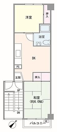 間取図：2DK...