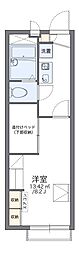 レオパレスバロン1 1Kの間取図画像