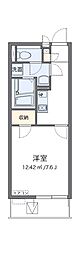 レオパレスクレイノサンライズ3 1Kの間取図画像