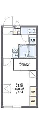 レオパレスセレッソセカンド 1Kの間取図画像
