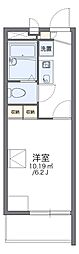 レオパレスハナブサNara 1Kの間取図画像