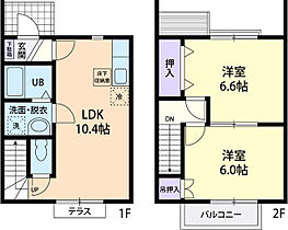 コンフォーティア伸　A 103 ｜ 埼玉県熊谷市小八林1813-1（賃貸アパート2LDK・2階・53.80㎡） その2