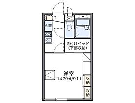 レオパレスリベェール 205 ｜ 埼玉県鴻巣市前砂351-6（賃貸アパート1K・2階・23.18㎡） その2