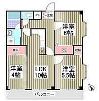 クリスタル松ヶ丘 401 ｜ 埼玉県鶴ヶ島市松ヶ丘１丁目5-7（賃貸マンション3LDK・4階・58.10㎡） その2