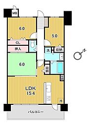 サーパス医大南 3LDKの間取図画像