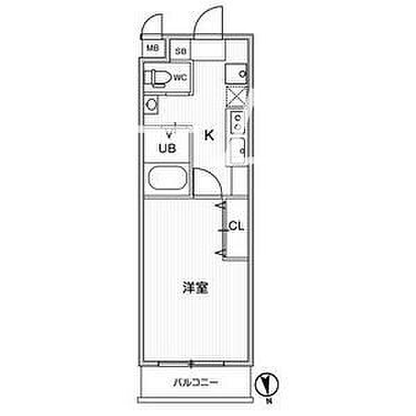 A・City名港 408｜愛知県名古屋市港区名港２丁目(賃貸マンション1K・4階・23.94㎡)の写真 その2