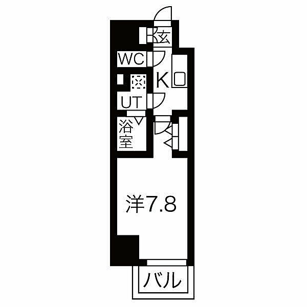 愛知県名古屋市中区平和１丁目(賃貸マンション1K・12階・25.52㎡)の写真 その2