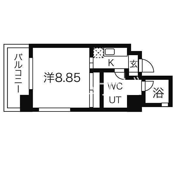愛知県名古屋市西区幅下１丁目(賃貸マンション1K・10階・29.81㎡)の写真 その2