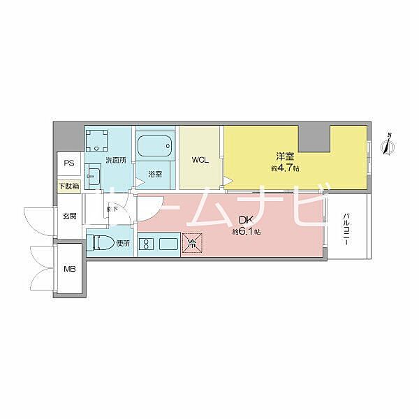 VERITAS SHIRAKANE 501｜愛知県名古屋市昭和区白金１丁目(賃貸マンション1DK・5階・29.97㎡)の写真 その2