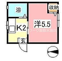 サクラハイツ  ｜ 岡山県倉敷市東富井（賃貸アパート1K・2階・16.56㎡） その2