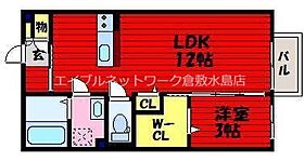 ルナール  ｜ 岡山県倉敷市稲荷町（賃貸アパート1LDK・2階・37.78㎡） その2