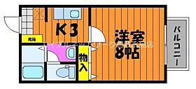 セジュールα  ｜ 岡山県倉敷市大内（賃貸アパート1K・1階・26.78㎡） その2