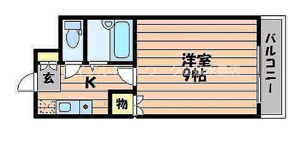 FFタワー ｜岡山県倉敷市玉島爪崎(賃貸マンション1K・7階・25.60㎡)の写真 その2