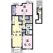 岡山県倉敷市中島1835番地1（賃貸アパート2LDK・2階・64.51㎡） その2