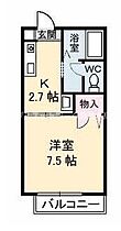 岡山県倉敷市日吉町429-6（賃貸アパート1K・2階・24.81㎡） その2