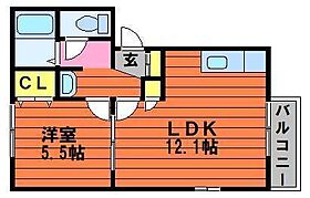 岡山県倉敷市亀島2丁目7-8（賃貸アパート1LDK・2階・36.69㎡） その2