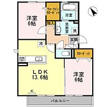 岡山県倉敷市児島柳田町1795-2（賃貸アパート2LDK・2階・60.88㎡） その2