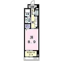 岡山県岡山市北区天瀬7番3号（賃貸マンション1K・1階・35.27㎡） その2