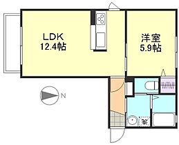 岡山県倉敷市宮前465-1（賃貸アパート1LDK・1階・42.17㎡） その2