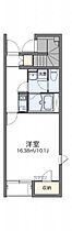 岡山県岡山市北区富町1丁目4-35-5（賃貸アパート1K・1階・30.38㎡） その2