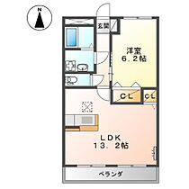 岡山県倉敷市真備町川辺（賃貸アパート1LDK・1階・44.95㎡） その2