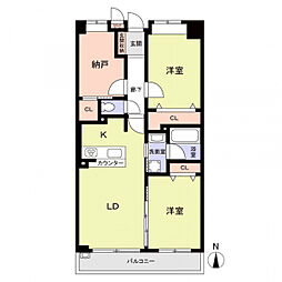 間取図画像 2SLDK