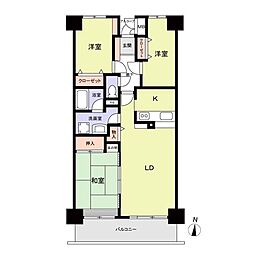 ライオンズマンション大宮指扇弐番館 3LDKの間取図画像