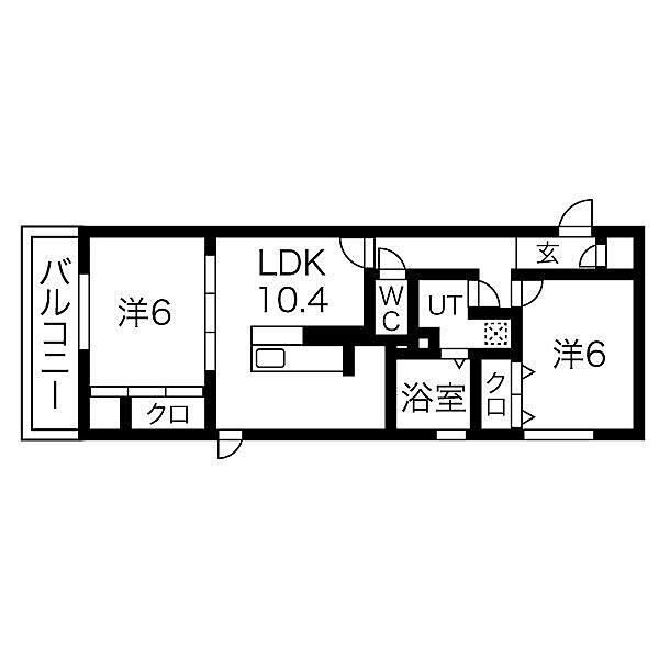 ロイヤル西野山 ｜京都府京都市山科区西野山欠ノ上町(賃貸アパート2LDK・1階・56.48㎡)の写真 その2