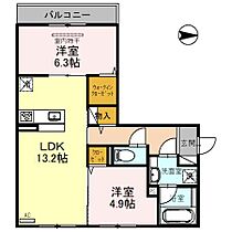 京都府京都市伏見区中島秋ノ山町（賃貸アパート2LDK・2階・58.48㎡） その2