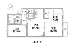 ファミール緑ヶ丘 3DKの間取図画像