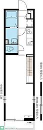 JR京浜東北・根岸線 西川口駅 徒歩15分の賃貸マンション 1階1Kの間取り