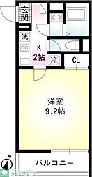 Comfort浦和 1Kの間取図画像
