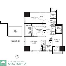 COMFORIA大宮 3LDKの間取図画像
