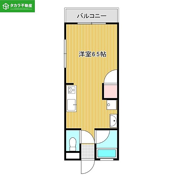 メゾンデツル 202｜大分県大分市南津留(賃貸マンション1R・2階・25.00㎡)の写真 その2