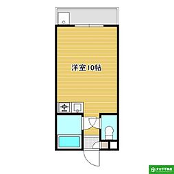 第3アパート戸次 ワンルームの間取図画像